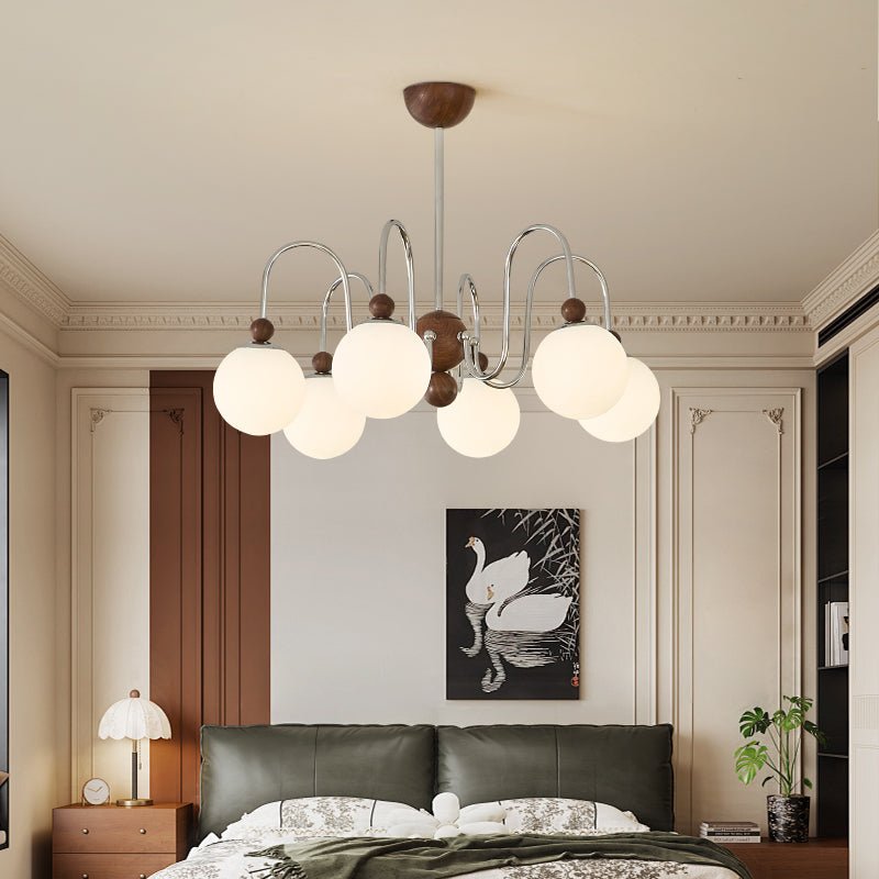 Aurora Loop Chandelier - Dimmable LED, Modern Design, Adjustable Heigh