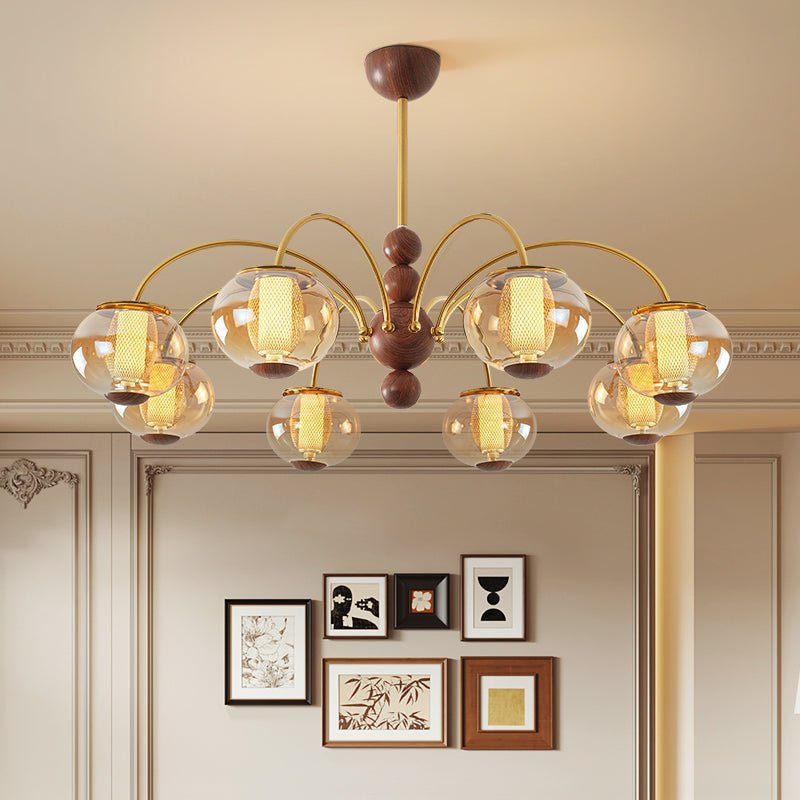 Solstice Bloom Chandelier - Elegant Design with Adjustable Height & LE
