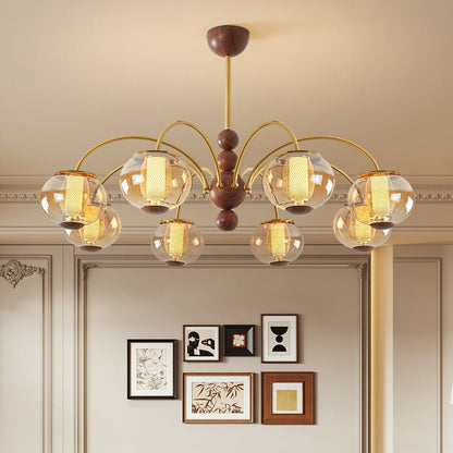 Solstice Bloom Chandelier - Elegant Design with Adjustable Height & LE
