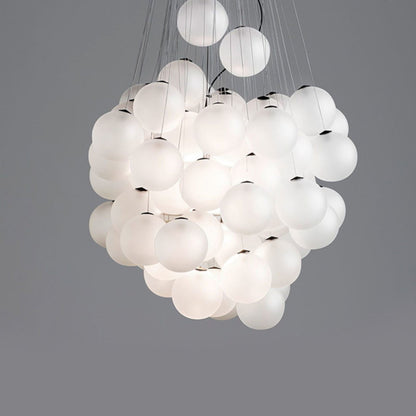 Cumulus Cascade Chandelier - Elegant Design with Adjustable Height & L