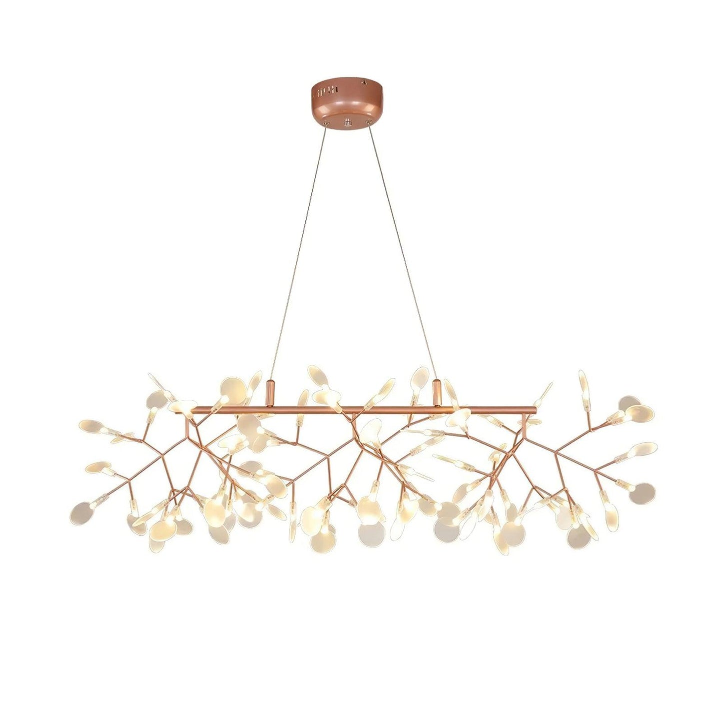 Elegant Long Firefly LED Chandelier - Dimmable & Energy Efficient
