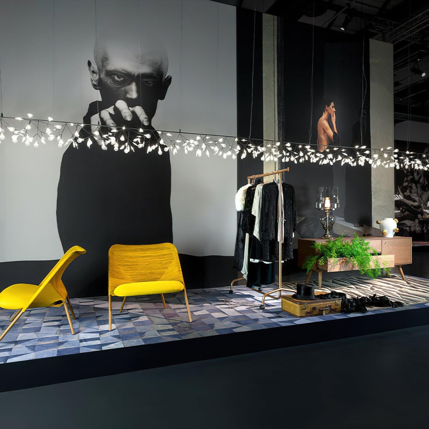Elegant Long Firefly LED Chandelier - Dimmable & Energy Efficient