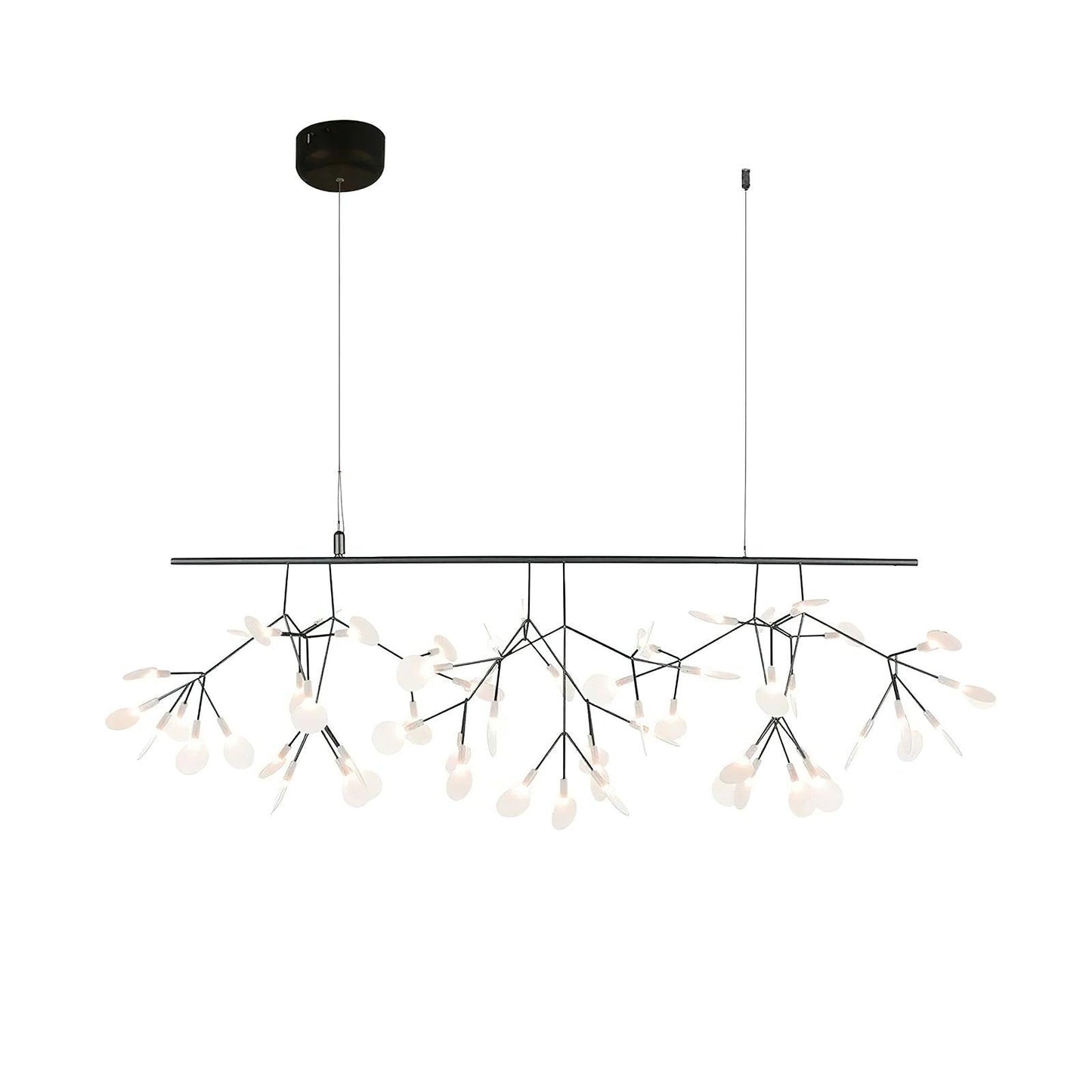 Elegant Long Firefly LED Chandelier - Dimmable & Energy Efficient
