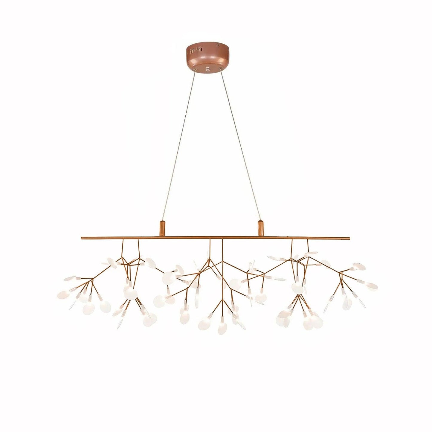 Elegant Long Firefly LED Chandelier - Dimmable & Energy Efficient