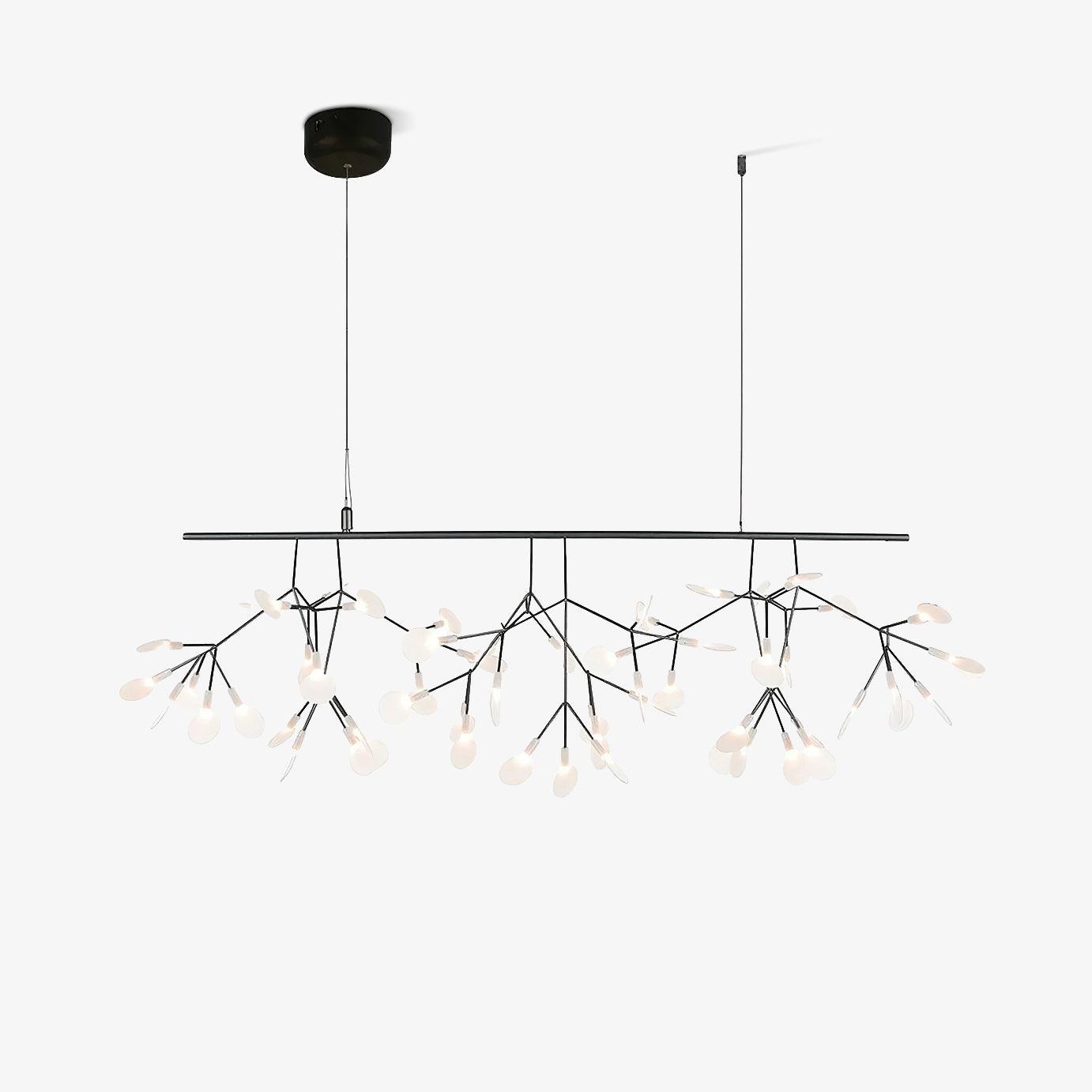 Elegant Long Firefly LED Chandelier - Dimmable & Energy Efficient