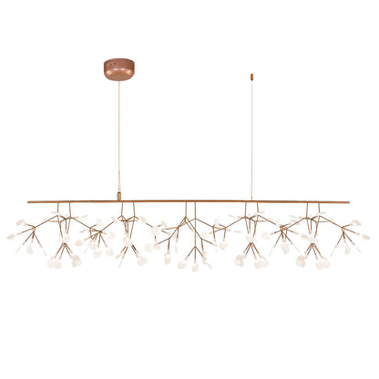 Rose Gold Firefly LED Chandelier - Dimmable, Energy-Efficient Lighting