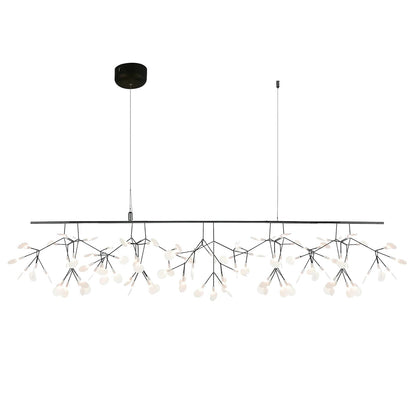 Black Firefly LED Chandelier - Modern Design, Adjustable Brightness