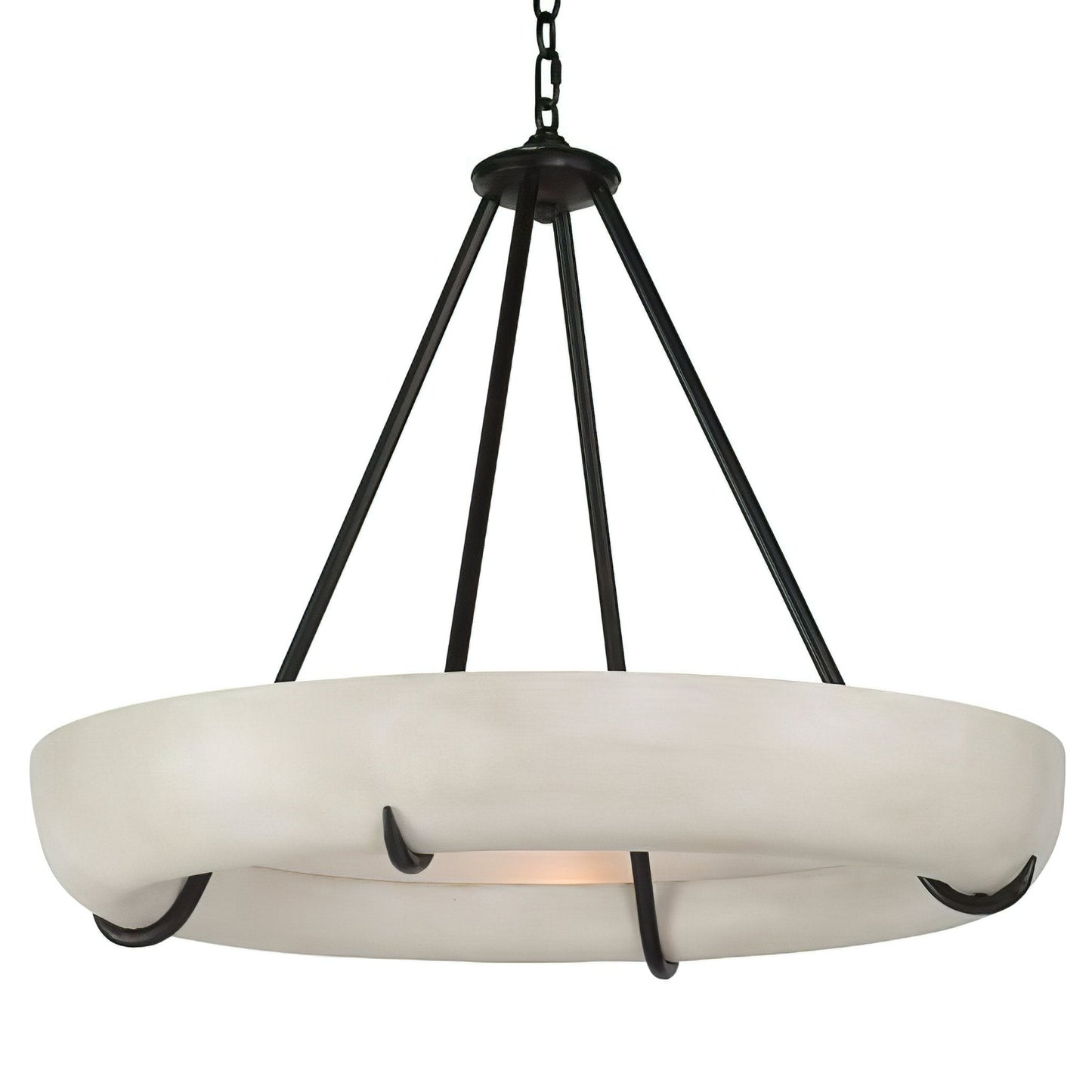 Orion Alabaster Chandelier - Elegant Design, Adjustable Height, LED Co