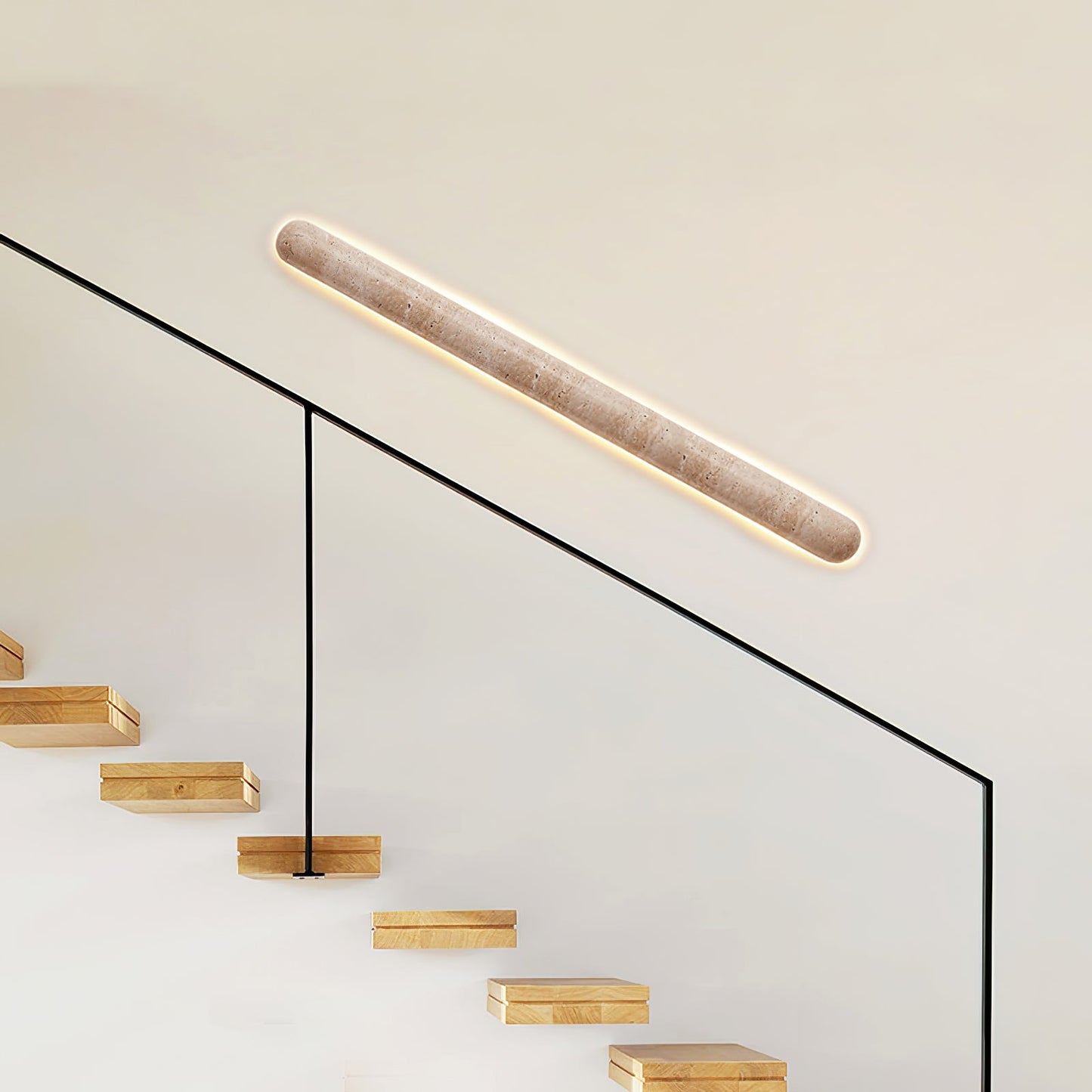Liora Travertine Wall Sconce - Elegant Design, Adjustable Light Direct