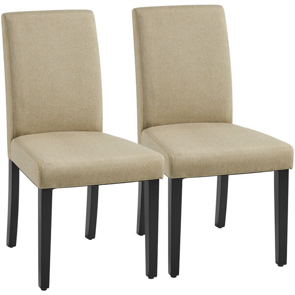 Dining Chairs Set of 2 Fabric Upholstered Parson Position 3