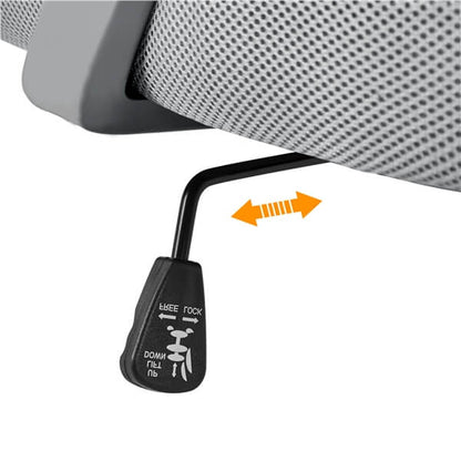 Computer Mesh Chair with Flip-up Arms Adjustable Height Position 12