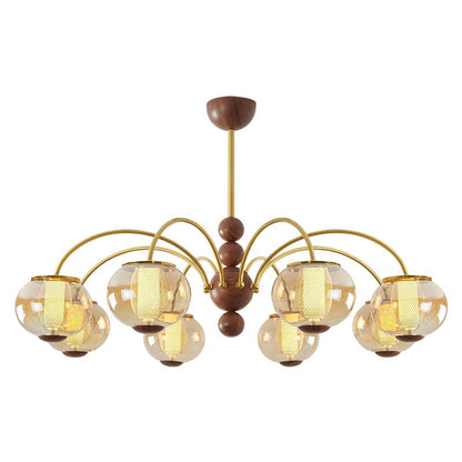 Solstice Bloom Chandelier - Elegant Design with Adjustable Height & LE