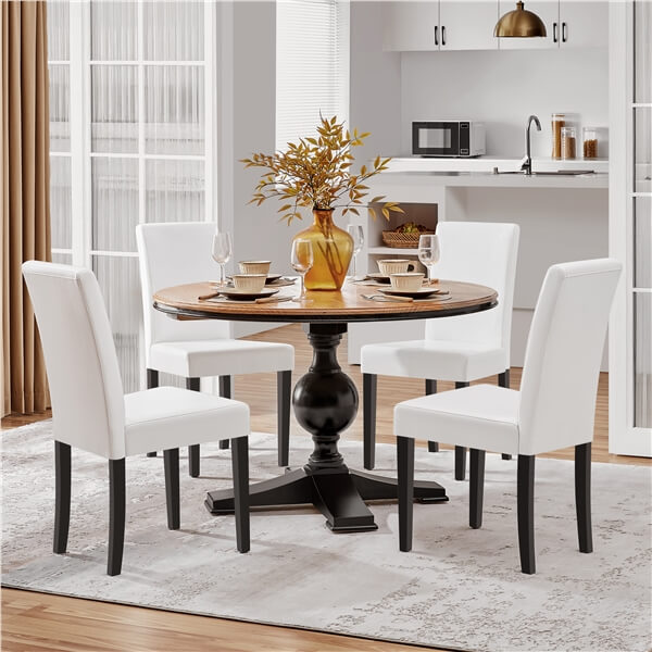 Dining Chairs Set of 6 Faux Leather Position 8