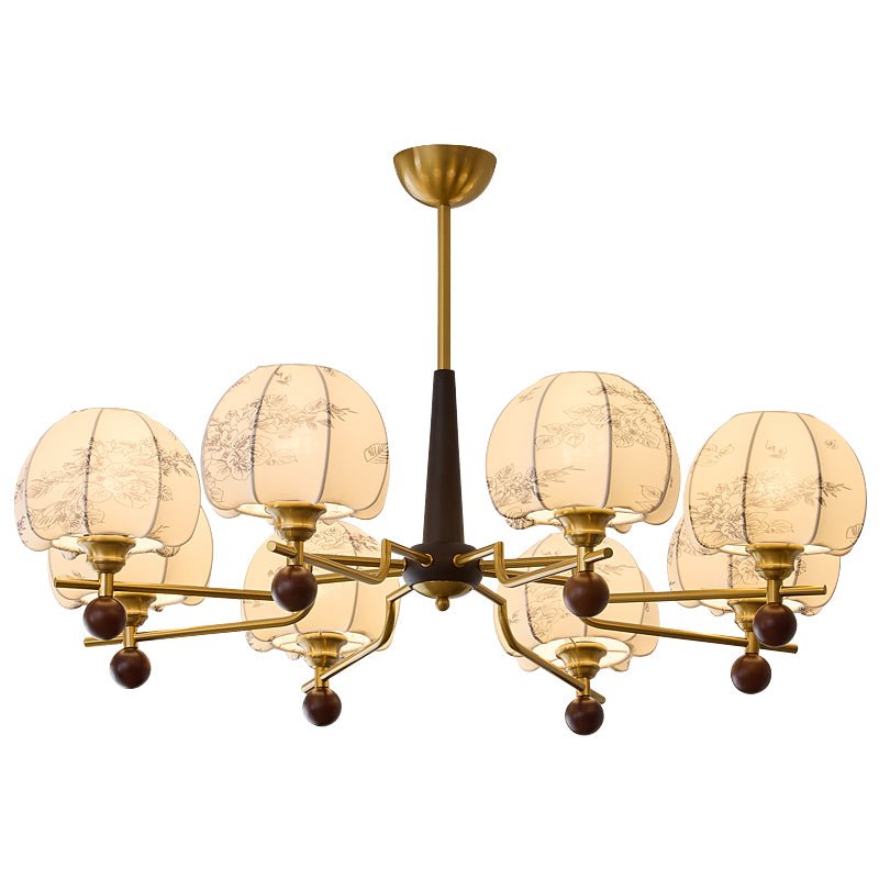 Heritage Bloom Chandelier - Elegant Design with Adjustable Height & LE