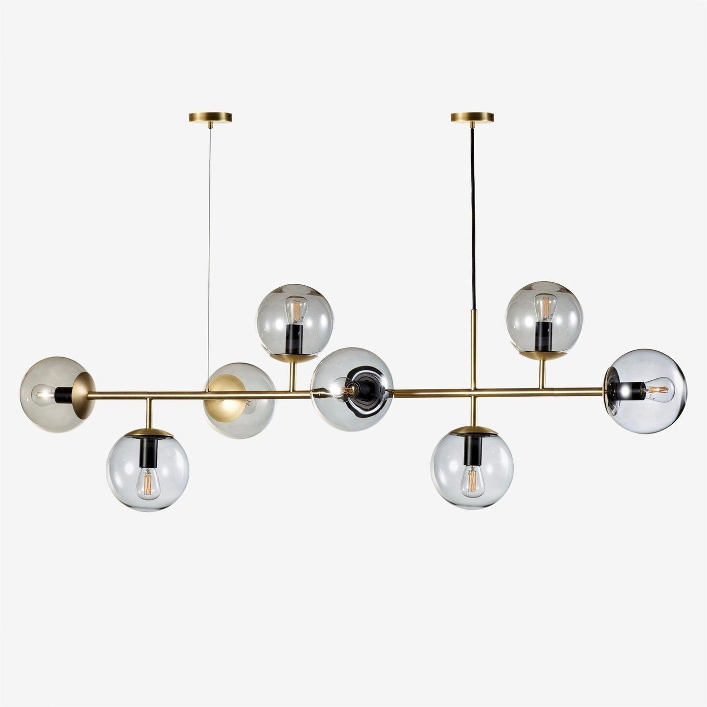 Modern Orb Chandelier - Adjustable Height, Energy-Efficient LED Lights