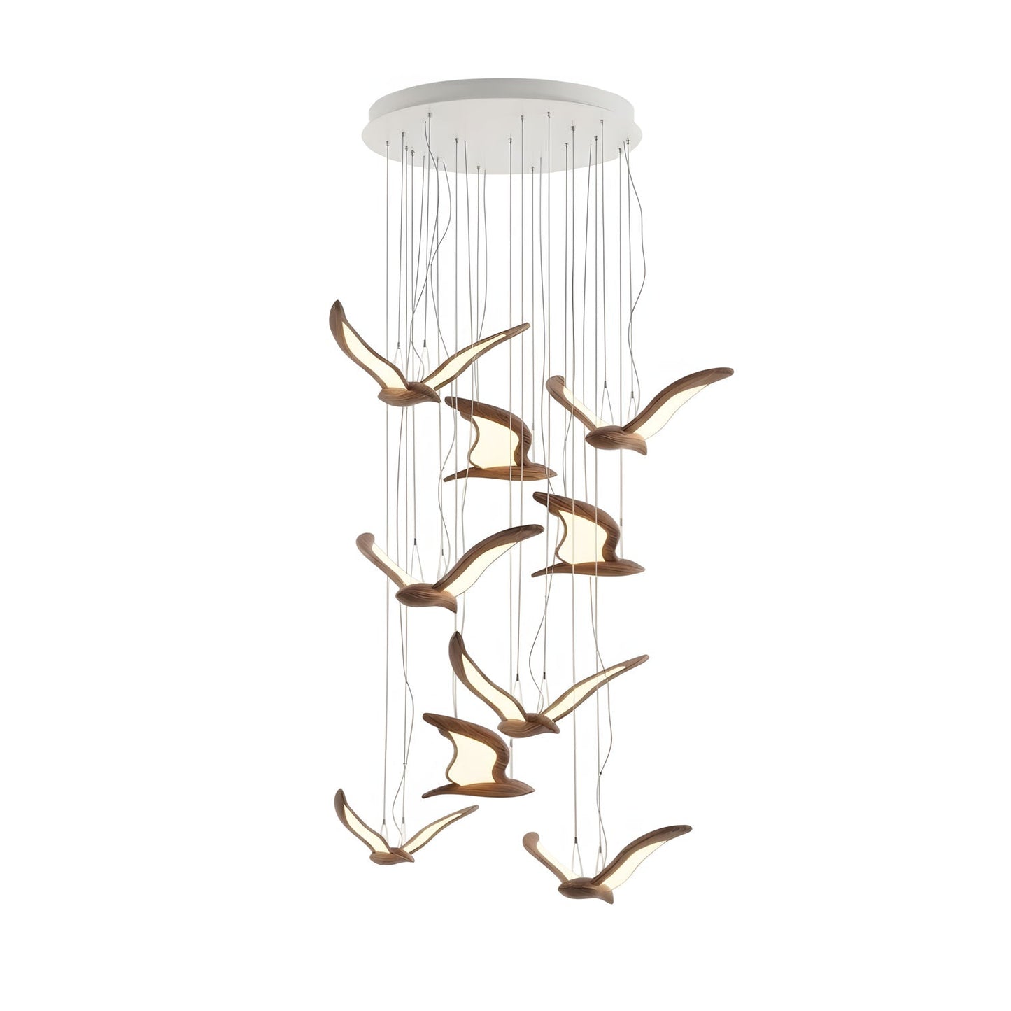 Elegant Warbler Chandelier - Adjustable Height, Energy-Efficient LED