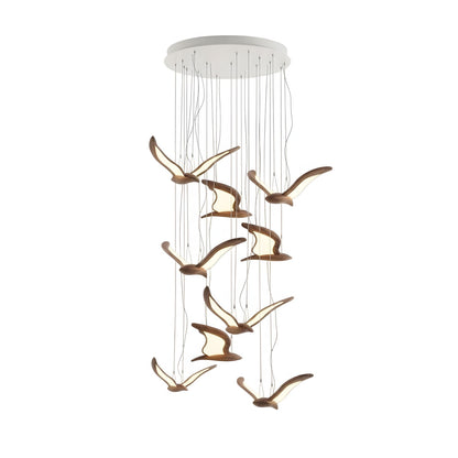 Elegant Warbler Chandelier - Adjustable Height, Energy-Efficient LED