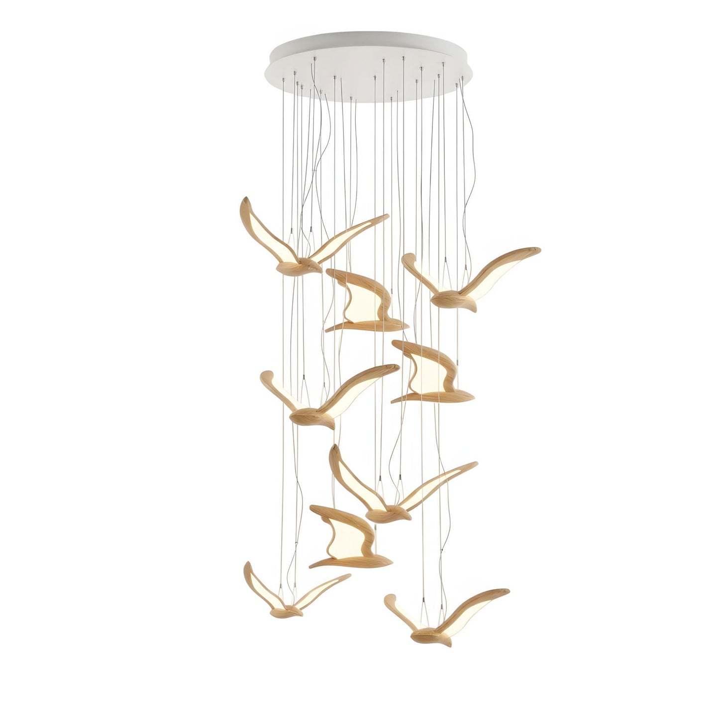 Elegant Warbler Chandelier - Adjustable Height, Energy-Efficient LED