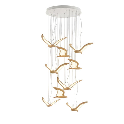 Elegant Warbler Chandelier - Adjustable Height, Energy-Efficient LED