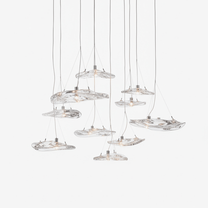 Manta Drift Chandelier - Modern Design with Adjustable Height & LED Li