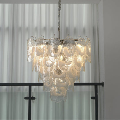 Frostelle Modern Glass Chandelier - Elegant Design, Adjustable Height