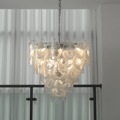 Frostelle Modern Glass Chandelier - Elegant Design, Adjustable Height