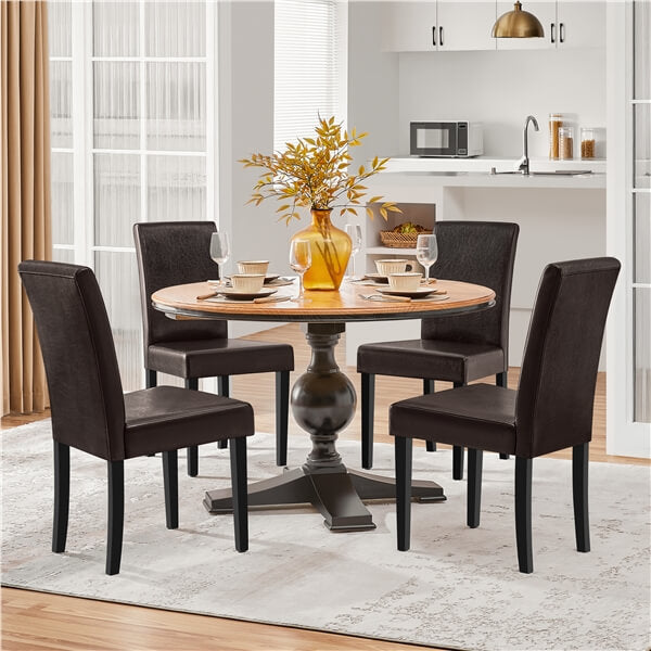 Dining Chairs Set of 6 Faux Leather Position 10