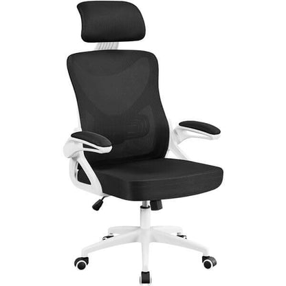 High Back Mesh Office Chair with 90° Flip-up Armrest Position 2