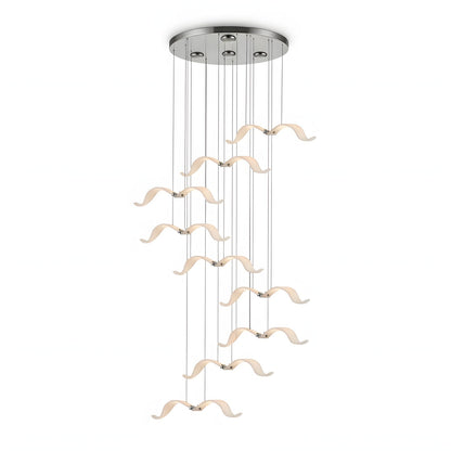 Elegant Large Seagull Chandelier - Adjustable Height, Energy-Efficient