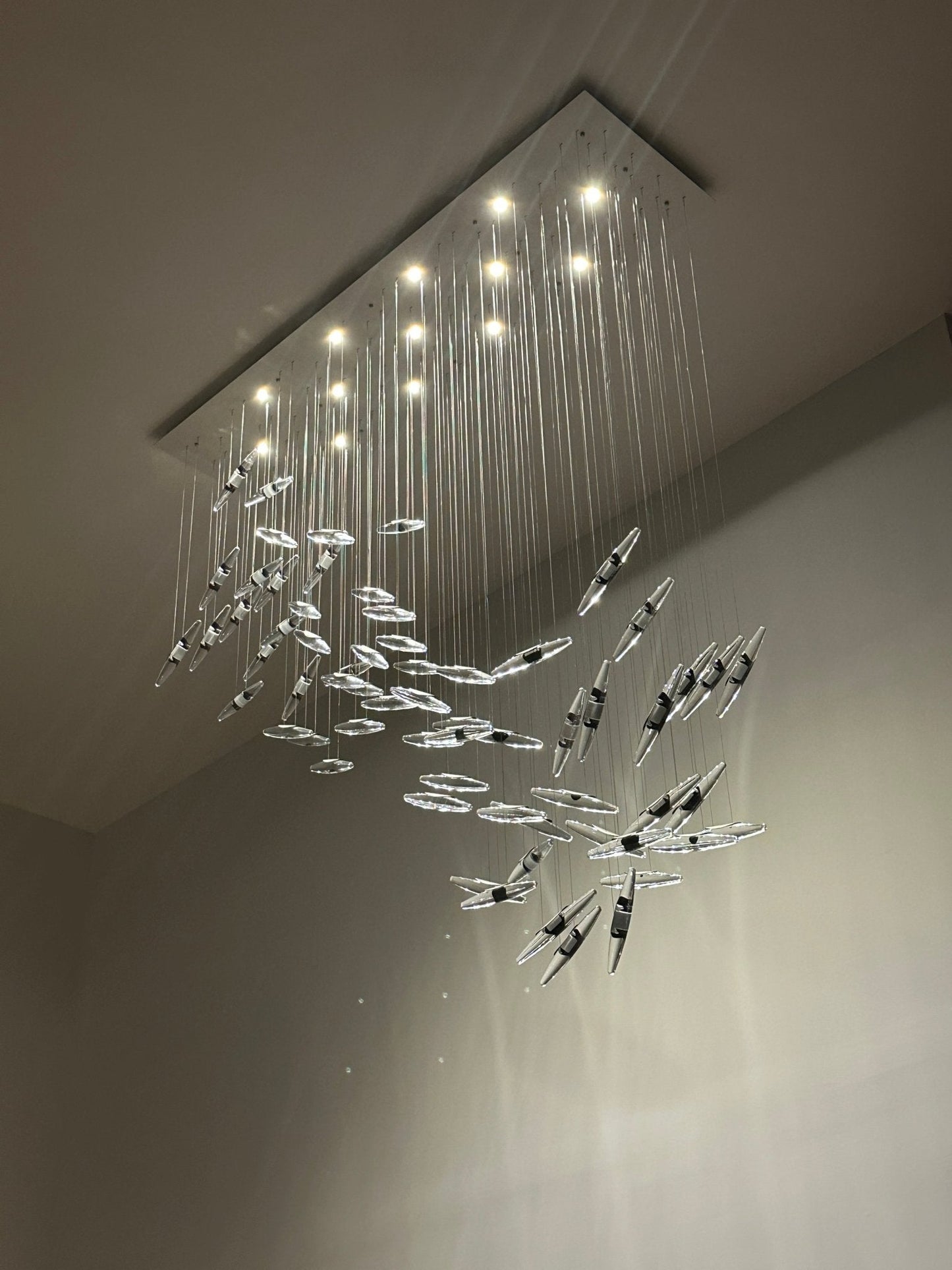 Elegant Moonlight Whispers Chandelier with Adjustable Brightness & Cry