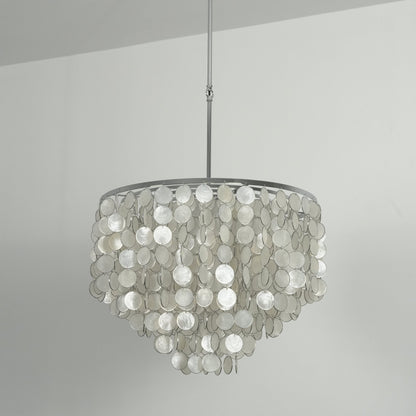 Oceana Shell Chandelier - Elegant Lighting with Adjustable Brightness