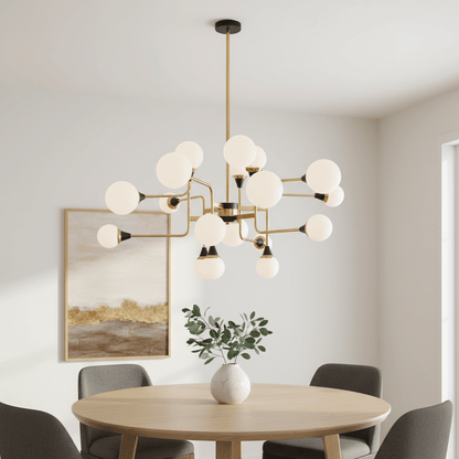 Stilnovo Modern Chandelier with Adjustable Arms and LED Compatibility