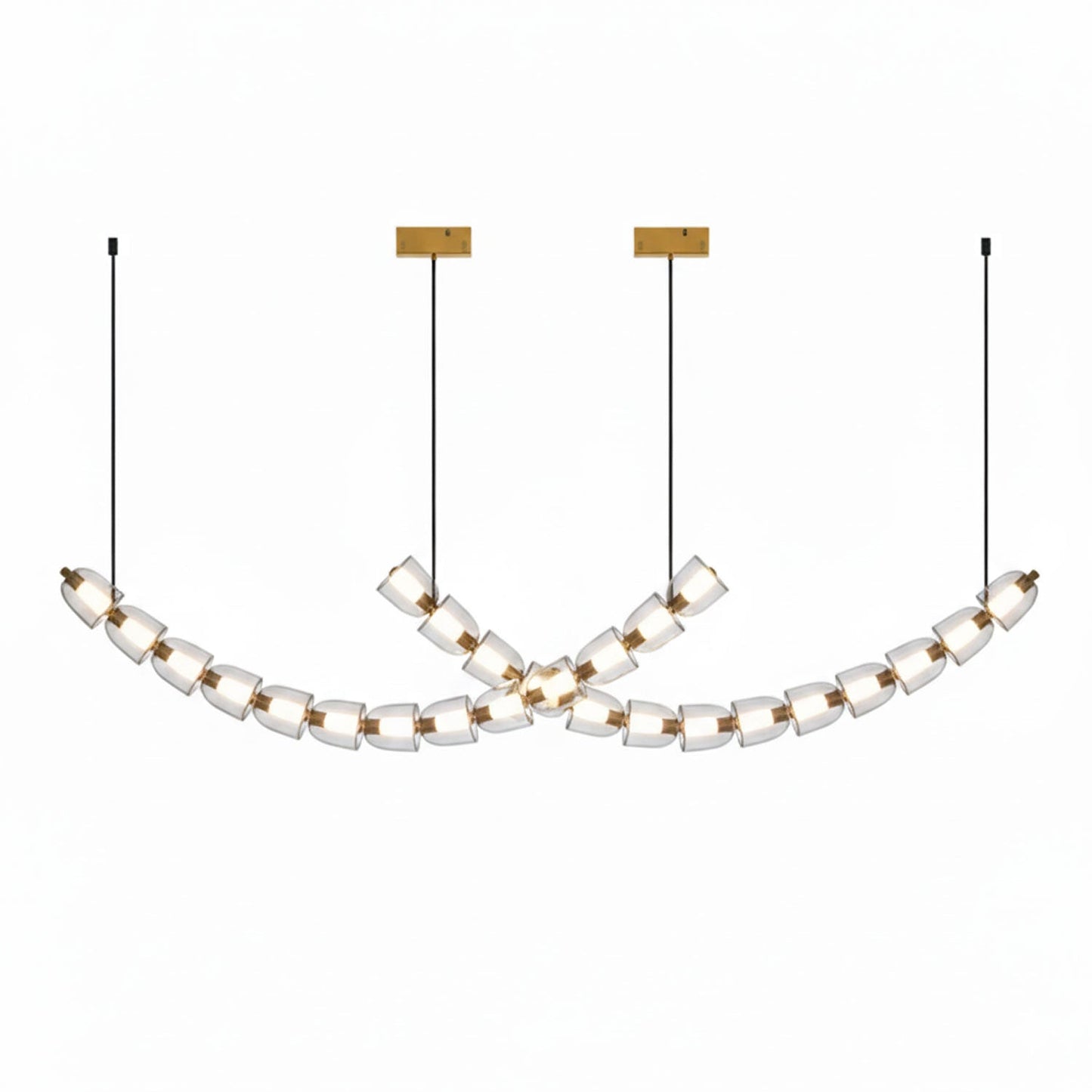 Gabriel Gold Chandelier - Elegant Design with Adjustable Brightness