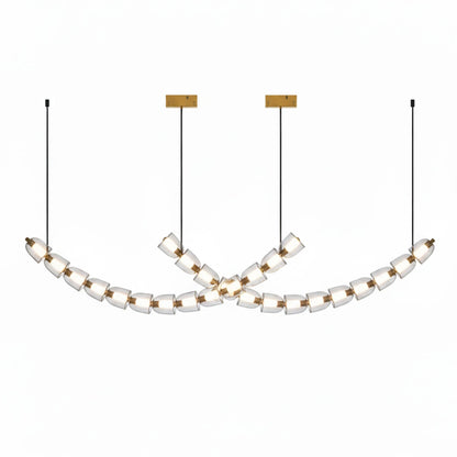 Gabriel Gold Chandelier - Elegant Design with Adjustable Brightness
