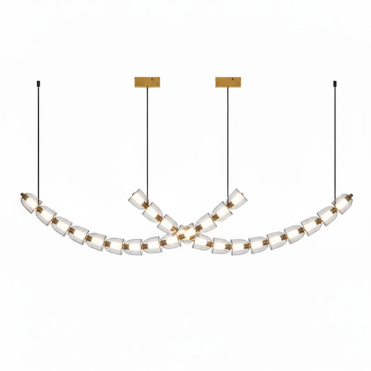Gabriel Gold Chandelier - Elegant Design with Adjustable Brightness