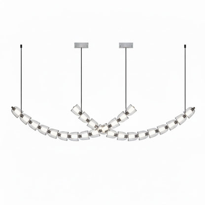 Gabriel Chrome Chandelier - Elegant Design with Adjustable Height & LE