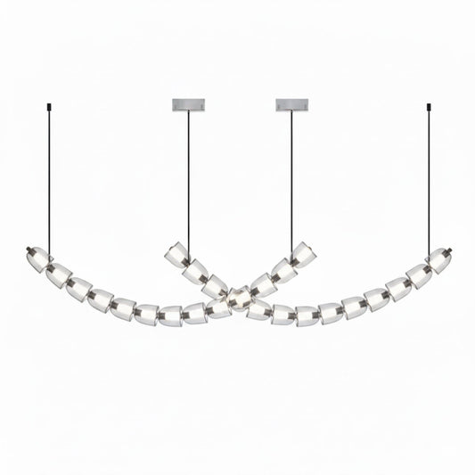 Gabriel Chrome Chandelier - Elegant Design with Adjustable Height & LE