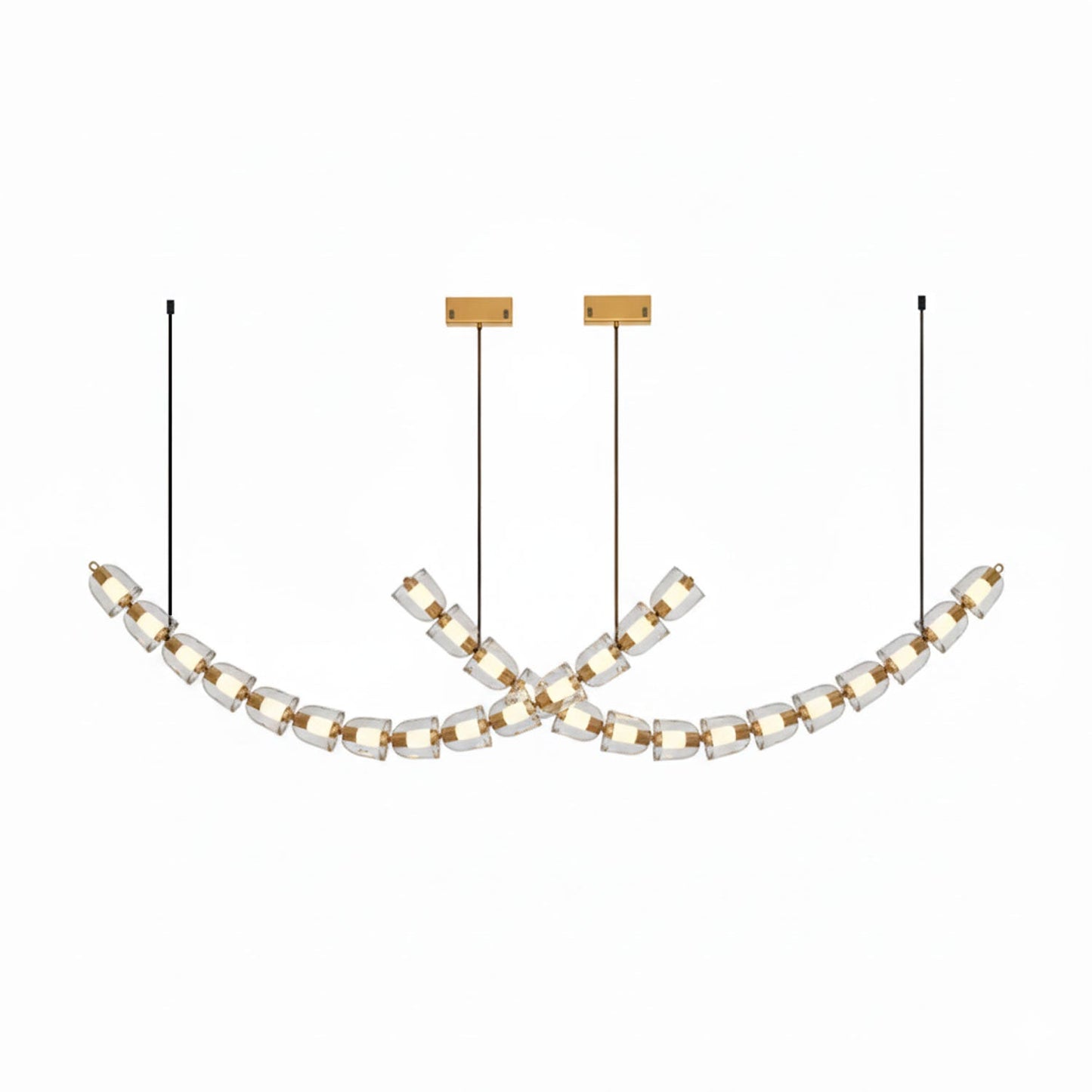 Gabriel Gold Chandelier - Elegant Design with Adjustable Brightness