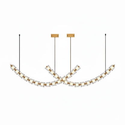 Gabriel Gold Chandelier - Elegant Design with Adjustable Brightness