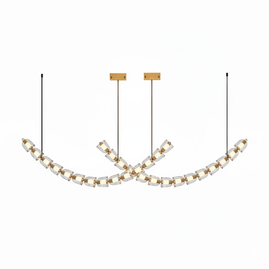 Gabriel Gold Chandelier - Elegant Design with Adjustable Brightness