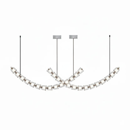Gabriel Chrome Chandelier - Elegant Design with Adjustable Height & LE
