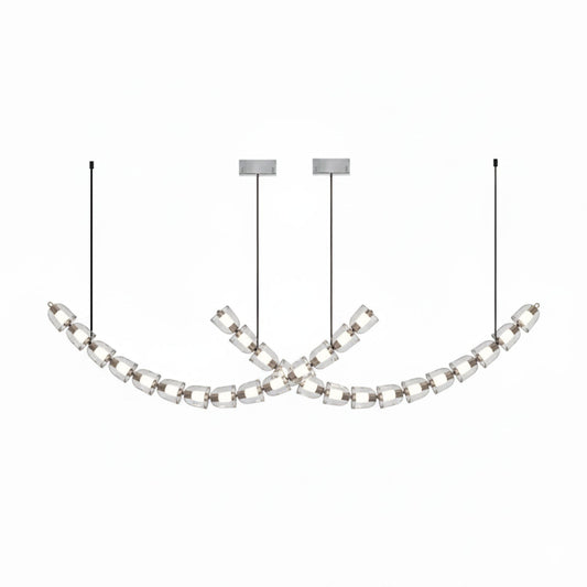 Gabriel Chrome Chandelier - Elegant Design with Adjustable Height & LE