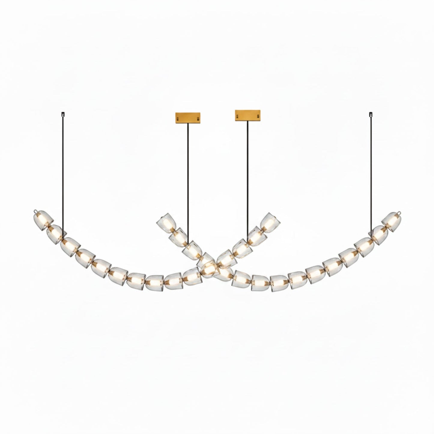 Gabriel Gold Chandelier - Elegant Design with Adjustable Brightness