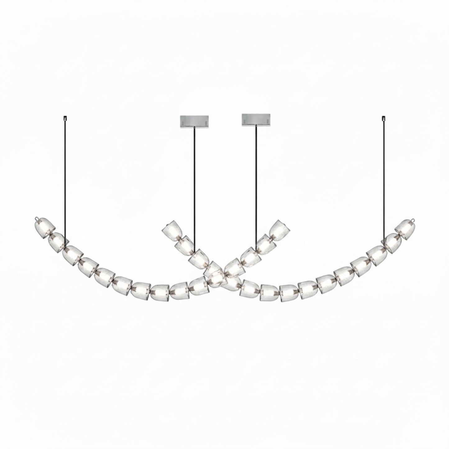 Gabriel Chrome Chandelier - Elegant Design with Adjustable Height & LE