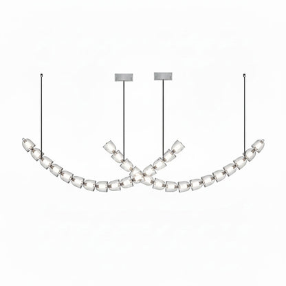 Gabriel Chrome Chandelier - Elegant Design with Adjustable Height & LE