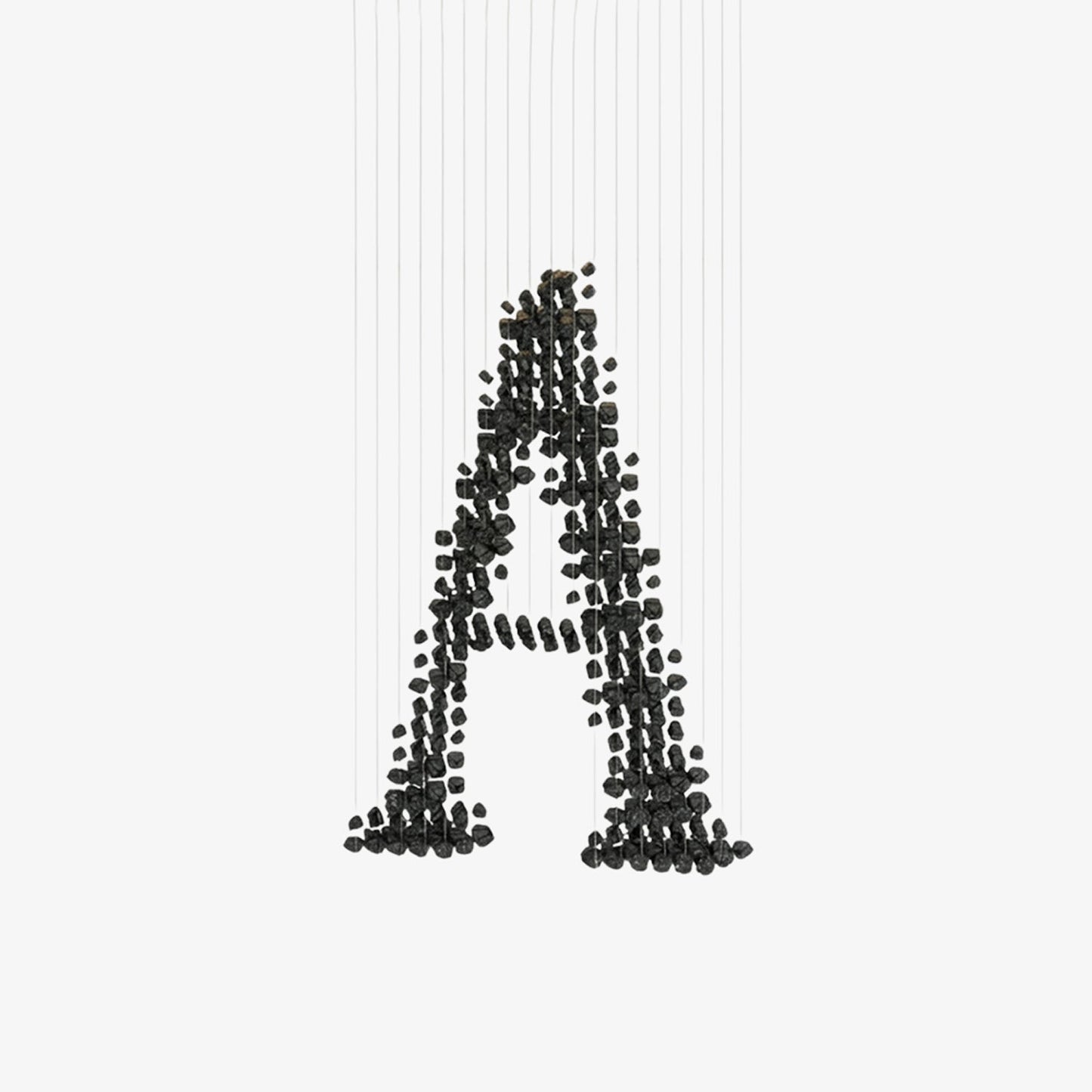 Charcoal Chandeliers A - Elegant Design with Adjustable Height & LED L