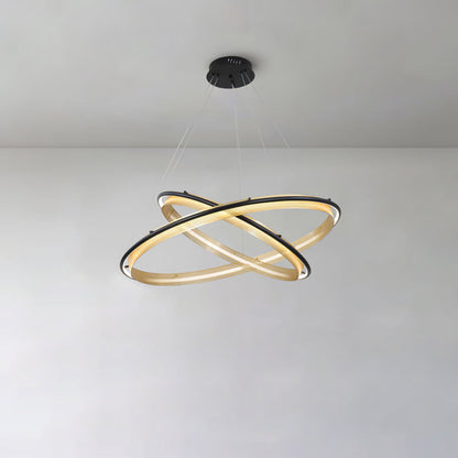 Modern Acrylic LED Round Chandelier with Dimmable Light & Energy Effic
