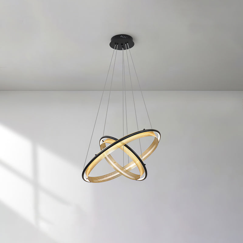 Modern Acrylic LED Round Chandelier with Dimmable Light & Energy Effic