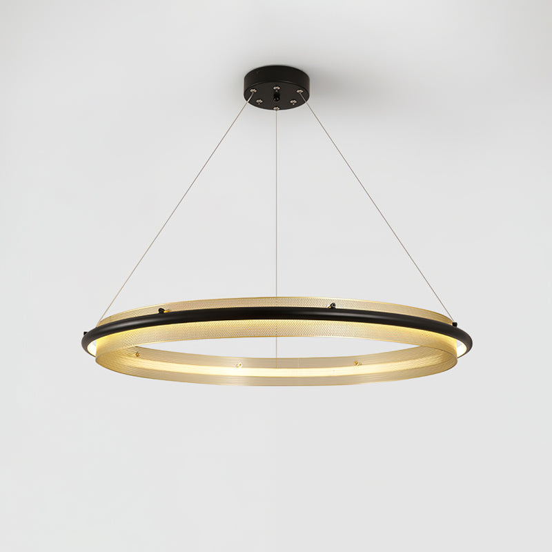 Modern Acrylic LED Round Chandelier with Dimmable Light & Energy Effic