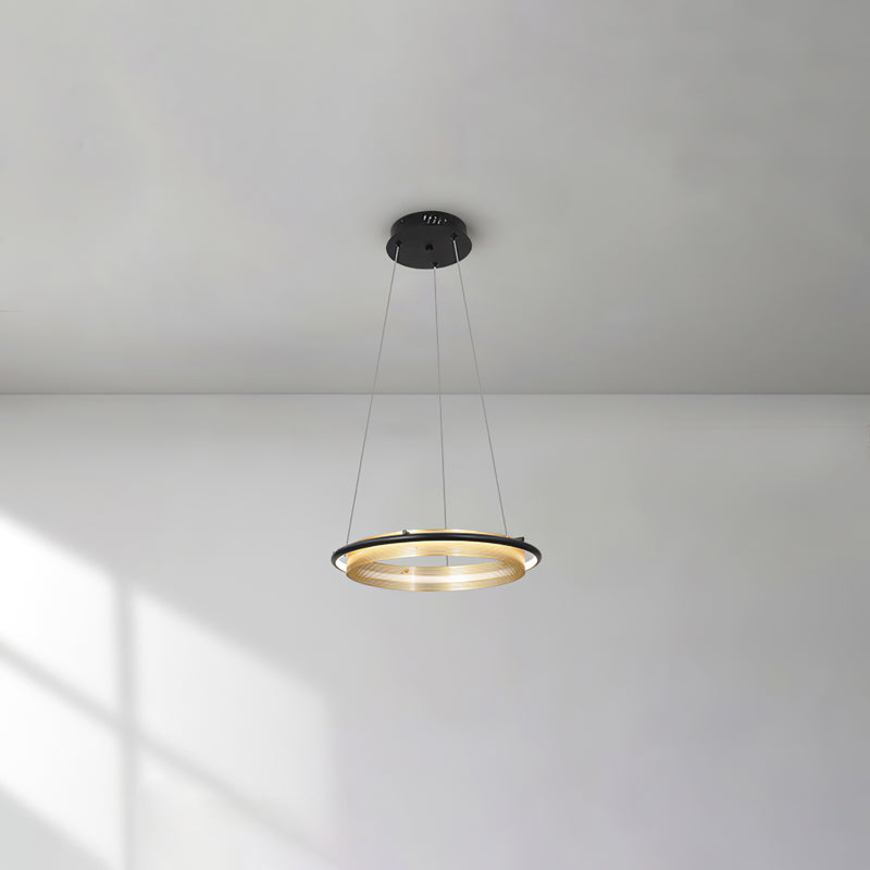 Modern Acrylic LED Round Chandelier with Dimmable Light & Energy Effic